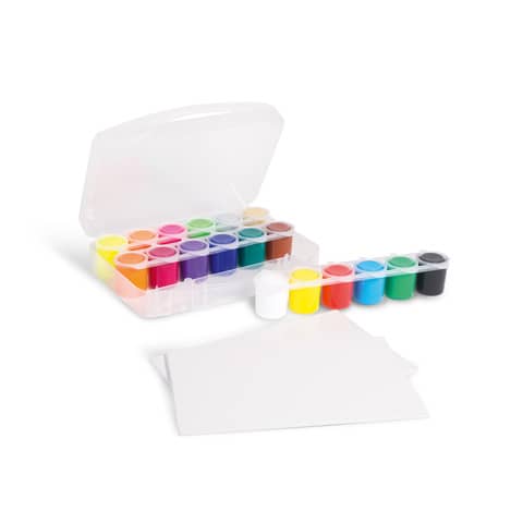 Valigetta colori acrilici Hobby Primo in conf. da 18 colori assortiti + accessori 416TB18ASP
